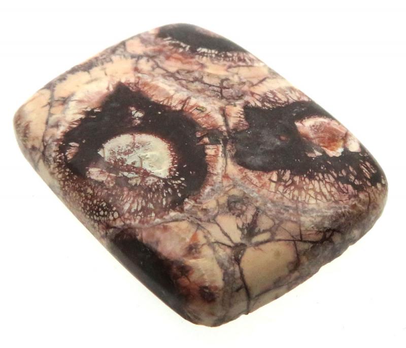 Rectangle 32x25mm Birds Eye Jasper Cabochon 08