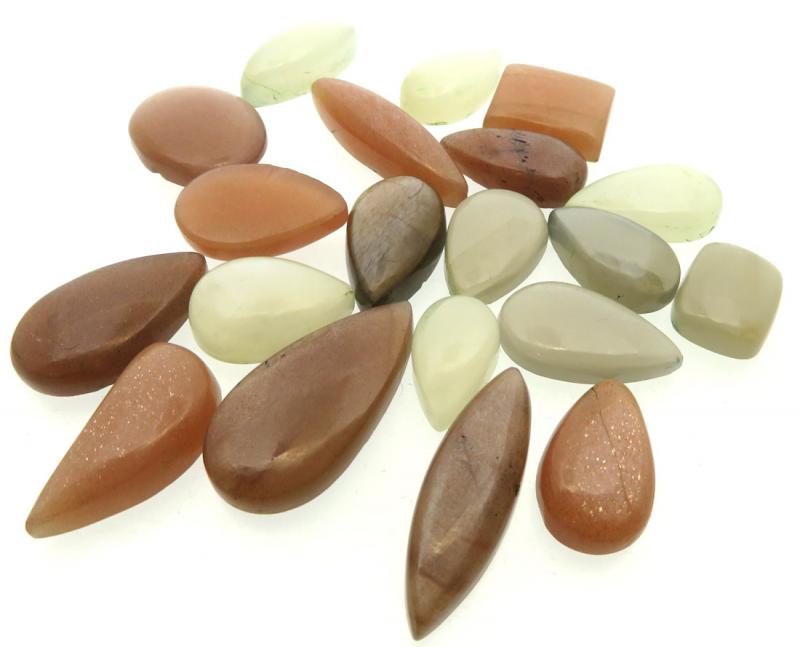 Mixed Moonstone Cabochon Pack