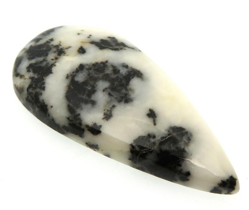 Teardrop 44x22mm White Buffalo Turquoise Cabochon 01