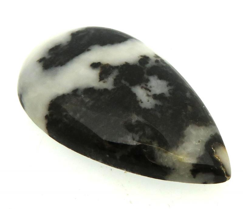 Teardrop 35x20mm White Buffalo Turquoise Cabochon 05