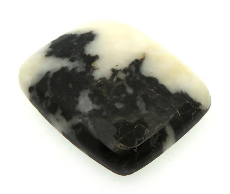 Rectangle 28x22mm White Buffalo Turquoise Cabochon 06
