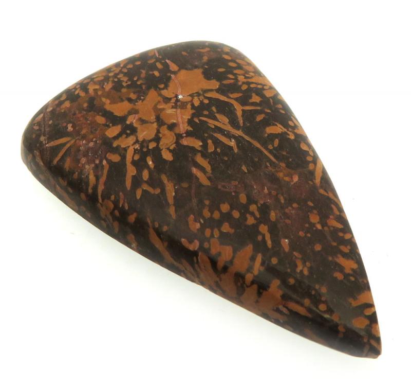 Teardrop 41x26mm Firework Jasper Cabochon 01