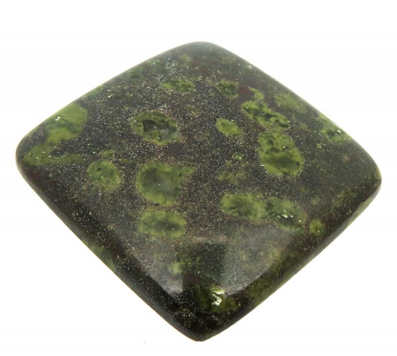Square 34x33mm Epidote Cabochon 04