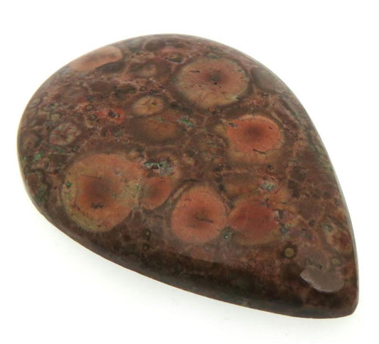 Teardrop 39x26mm Poppy Jasper Cabochon 03