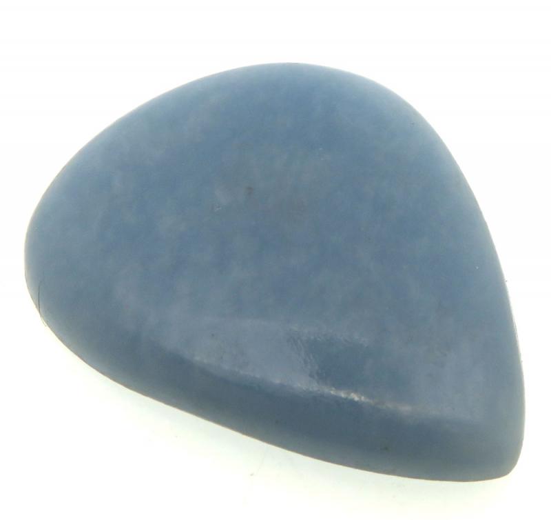 Teardrop 42x34mm Angelite Cabochon 01