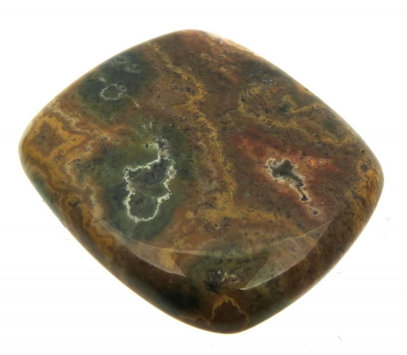 Rectangle 27x23mm Ocean Jasper Cabochon 05