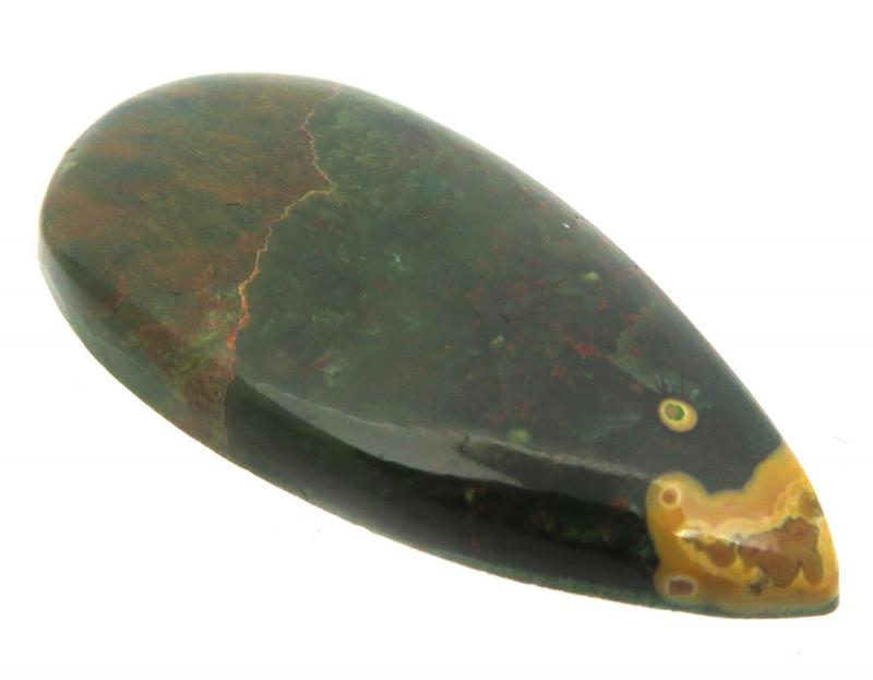 Teardrop 38x18mm Ocean Jasper Cabochon 06