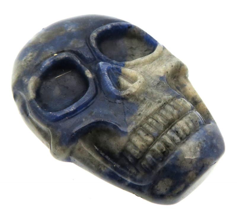 Skull 48x33mm Lapis Lazuli Cabochon 07