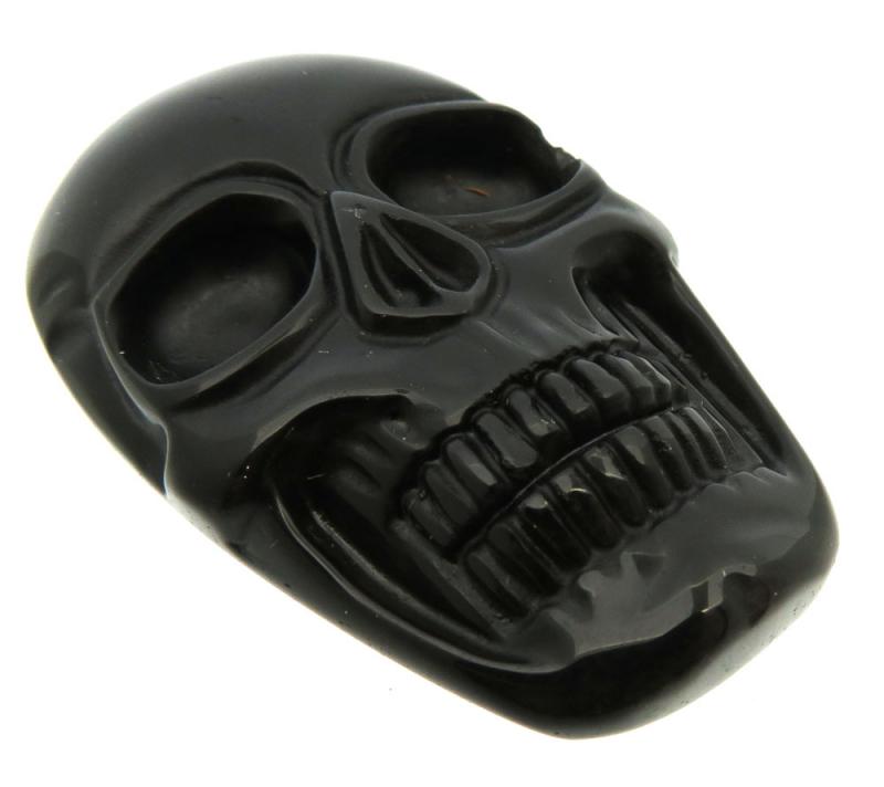 Skull 49x31mm Black Obsidian Cabochon 03