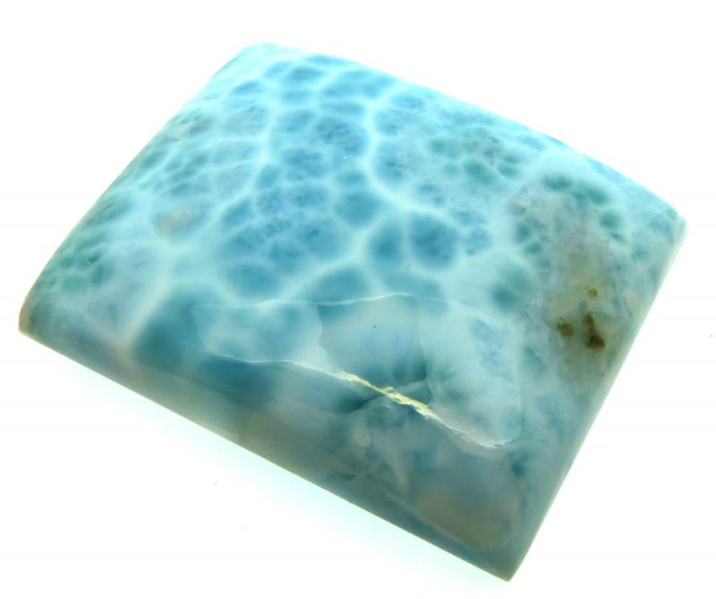 Rectangle 38x31mm Larimar Cabochon 01
