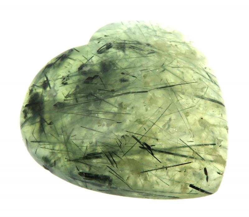 Heart 36x38mm Prehnite Cabochon 01