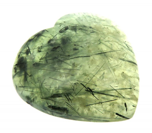 Heart 36x38mm Prehnite Cabochon 01