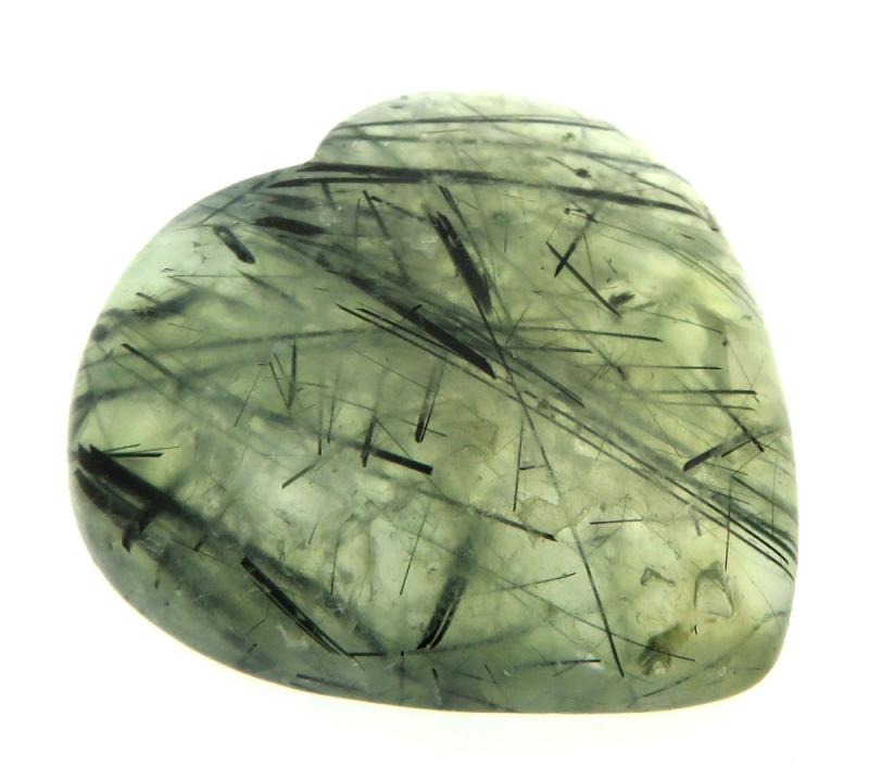 Heart 31x33mm Prehnite Cabochon 04