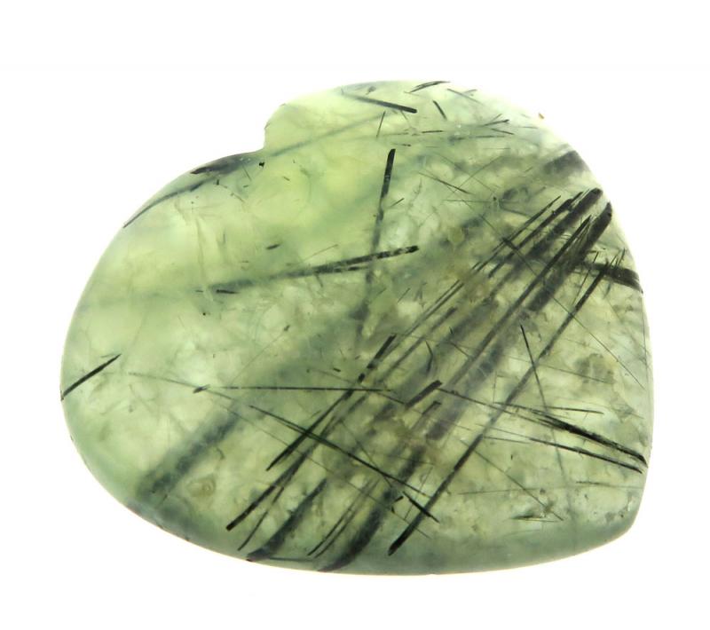 Heart 31x35mm Prehnite Cabochon 05