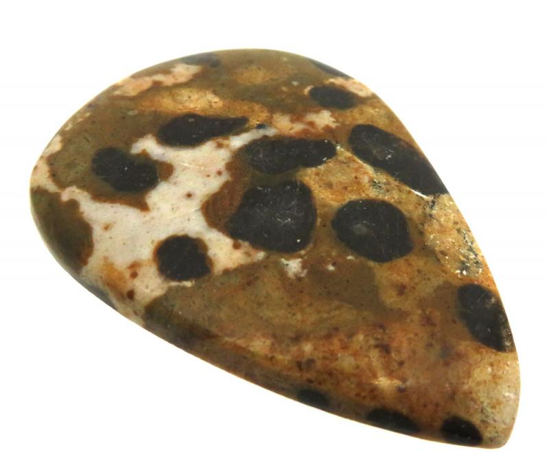 Teardrop 53x37mm Bauxite Cabochon 06