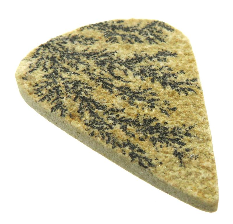 Teardrop 43x32mm Psilomelane Dendrite Cabochon 02
