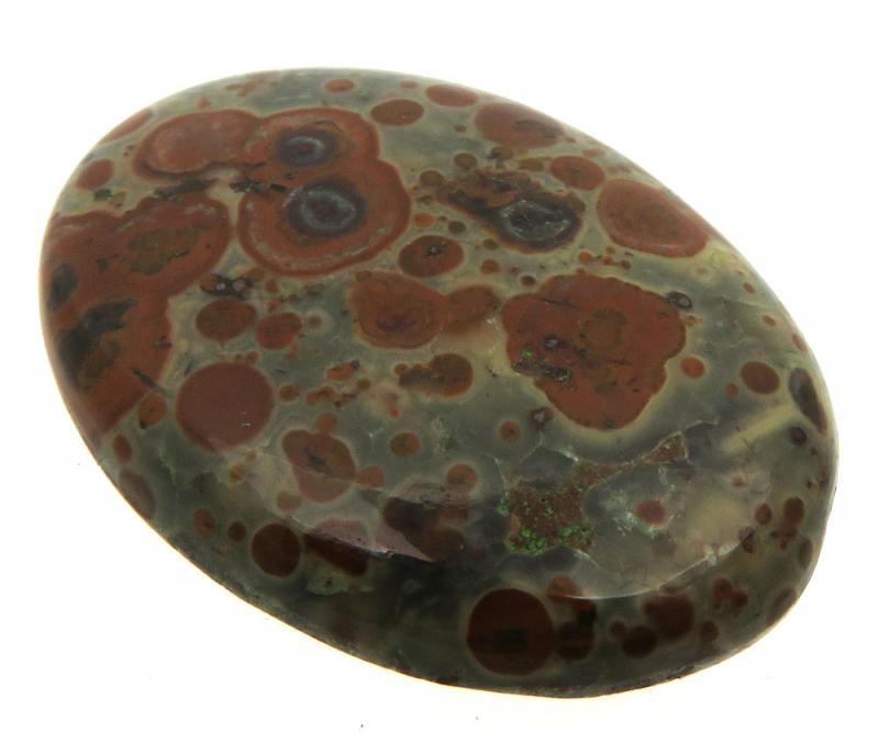 Oval 33x24mm Asteroid Jasper Cabochon 08
