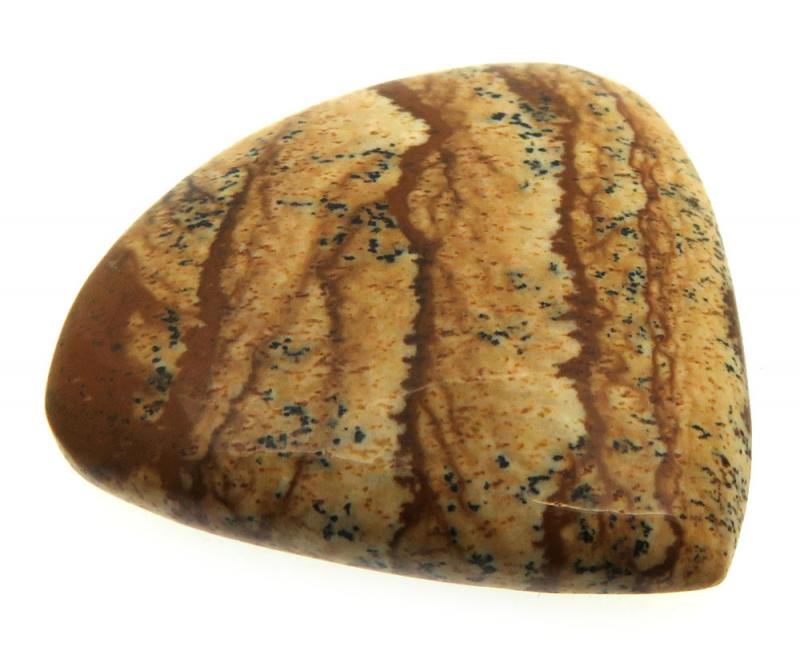 Teardrop 26x27mm Picture Jasper Cabochon 13