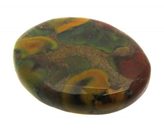 Oval 27x21mm Fruit Jasper Cabochon 08
