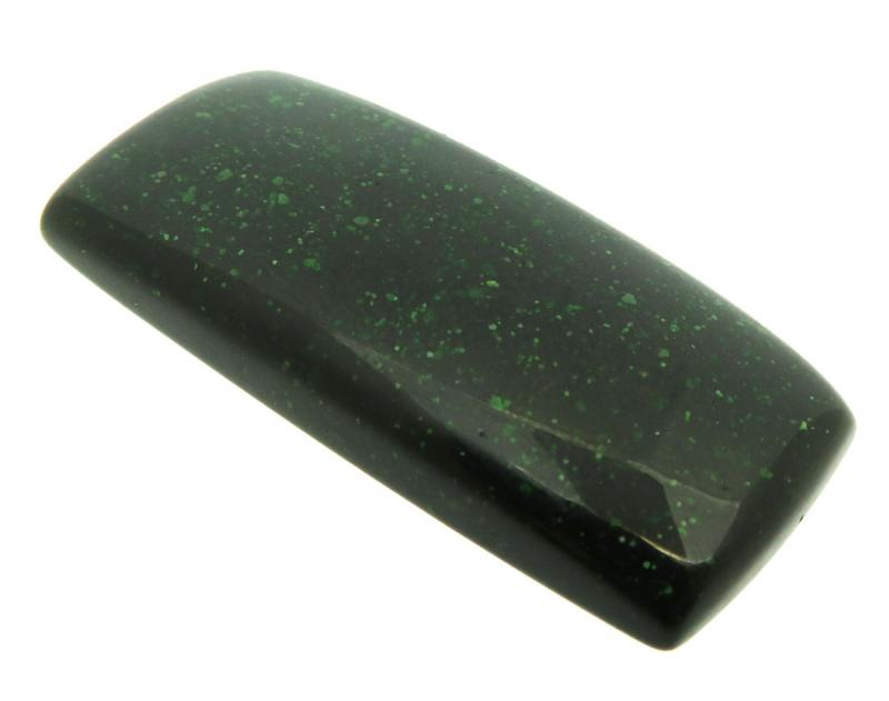 Rectangle 39x18mm Greenstone Cabochon 03