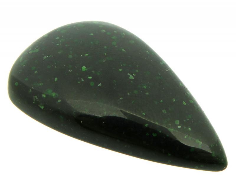 Teardrop 36x23mm Greenstone Cabochon 04