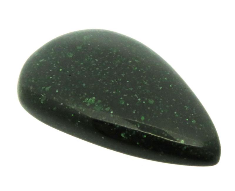 Teardrop 35x23mm Greenstone Cabochon 08
