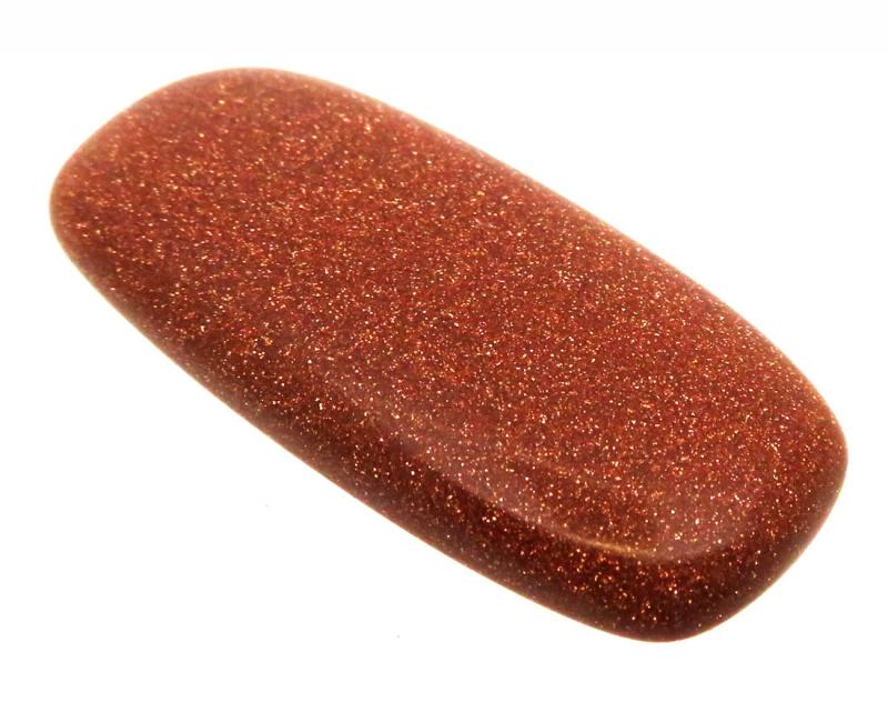 Rectangle 42x19mm Goldstone Cabochon 04