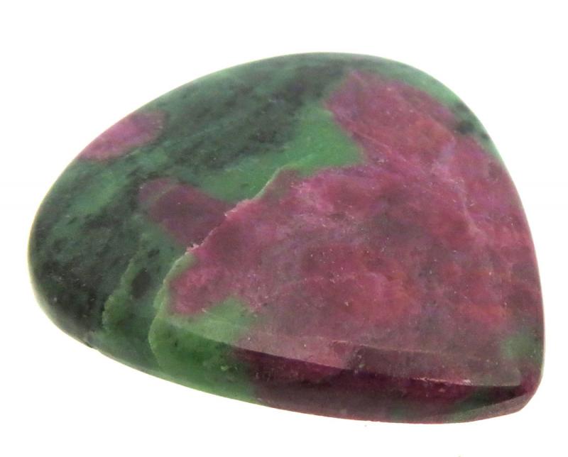 Teardrop 45x42mm Ruby Zoisite Cabochon 03
