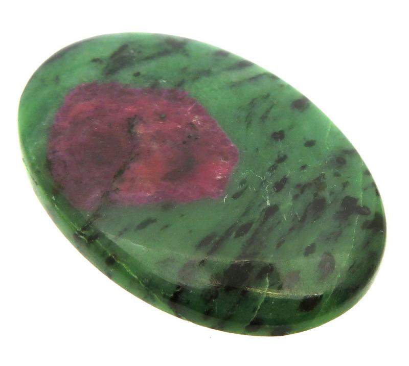 Oval 46x32mm Ruby Zoisite Cabochon 12