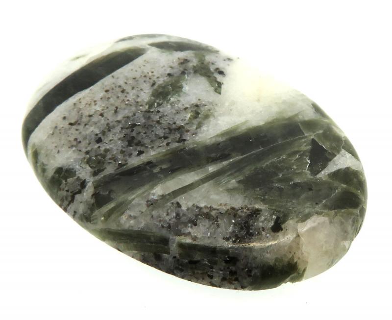 Oval 45x31mm Green Tourmaline in Quartz Cabochon 01