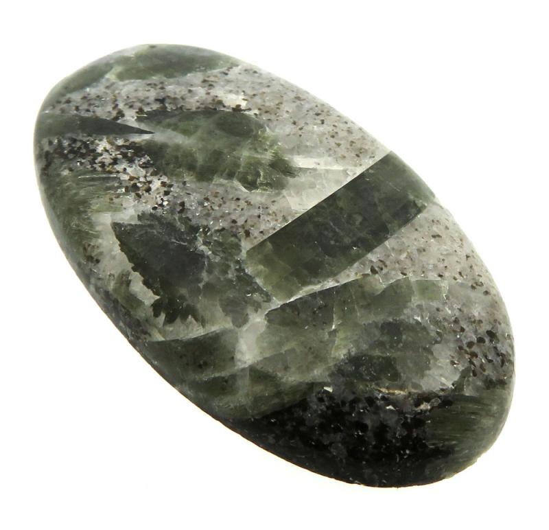 Oval 47x26mm Green Tourmaline in Quartz Cabochon 08