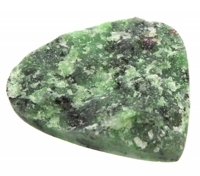 Teardrop 37x39mm Druzy Zoisite Cabochon 06