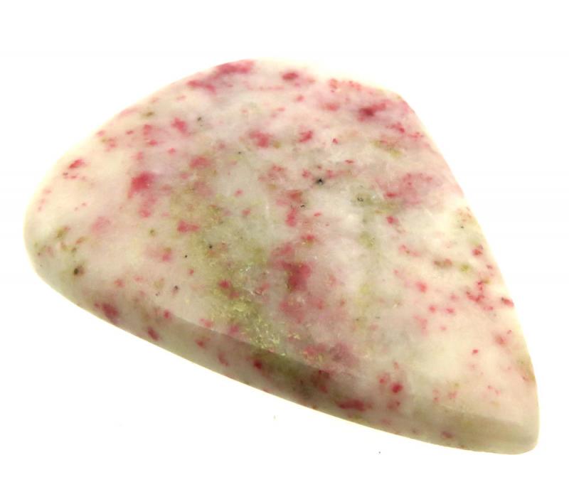 Teardrop 43x33mm Cinnabar in Quartz Cabochon 05
