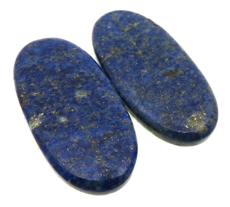 Oval 36x16mm Lapis Lazuli Cabochon Pair 02
