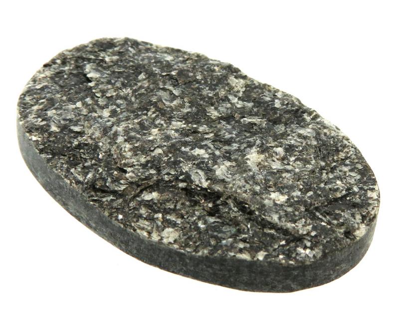 Oval 43x27mm Druzy Black Mica Cabochon 03