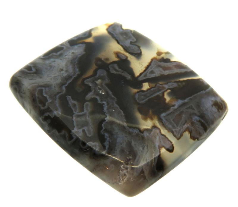 Rectangle 27x23mm Turkish Stick Agate Cabochon 02