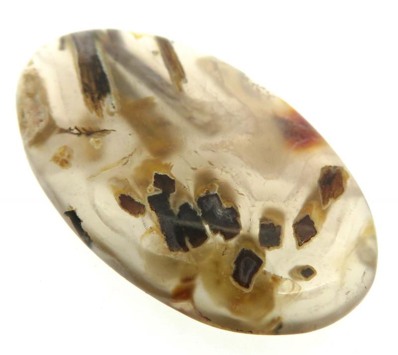 Oval 42x25mm Turkish Stick Agate Cabochon 10