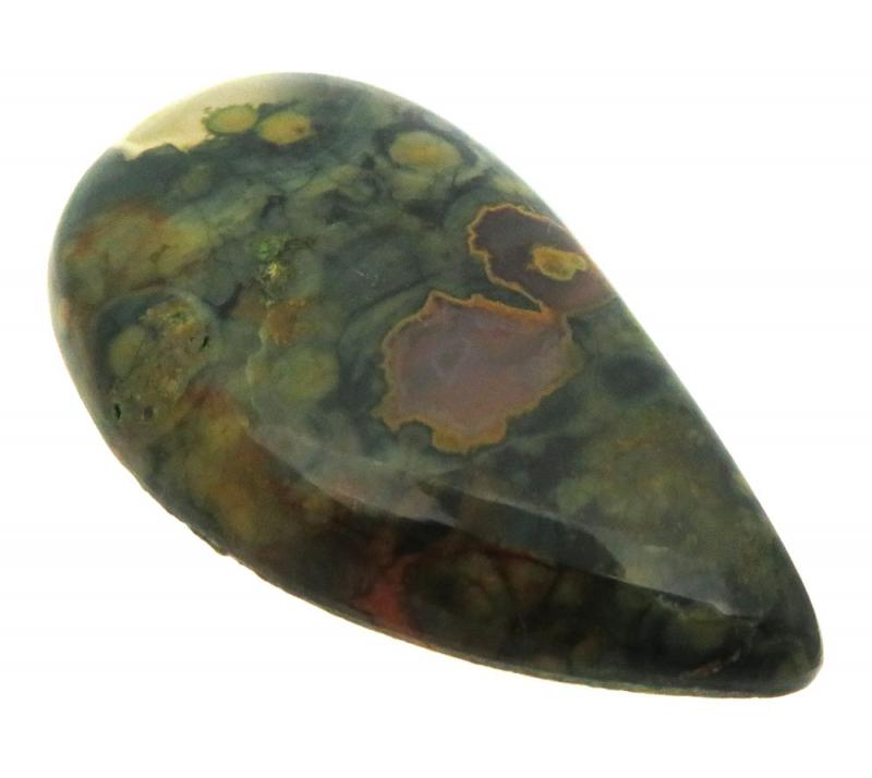 Freeform 39x22mm Rainforest Jasper Cabochon 12