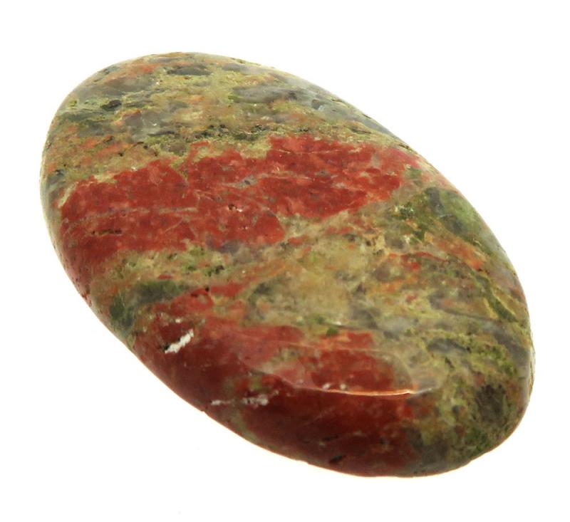 Oval 34x21mm Unakite Cabochon 02