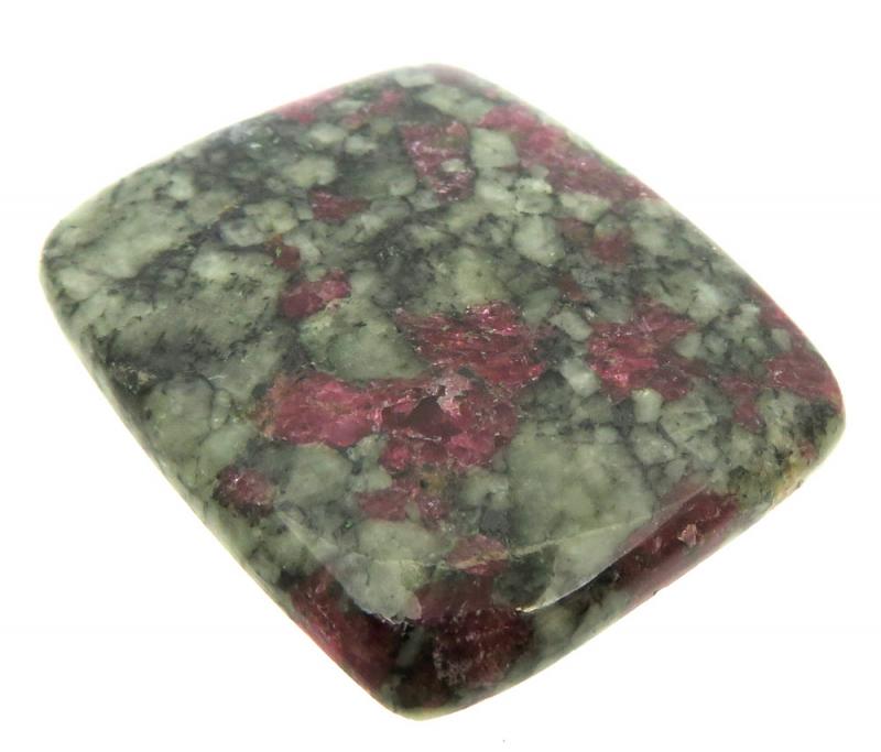 Rectangle 32x27mm Eudialyte Cabochon 08