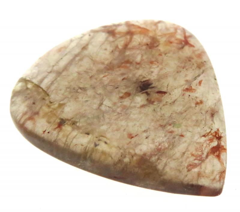 Teardrop 31x28mm Lepidocrocite Mix Cabochon 10