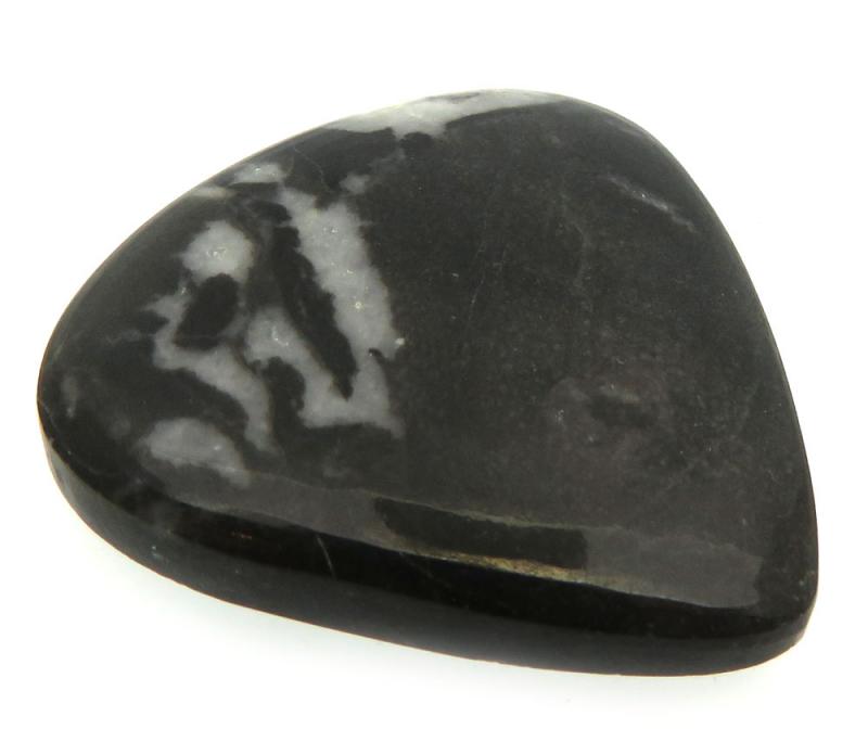 Teardrop 31x30mm White Buffalo Turquoise Cabochon 17