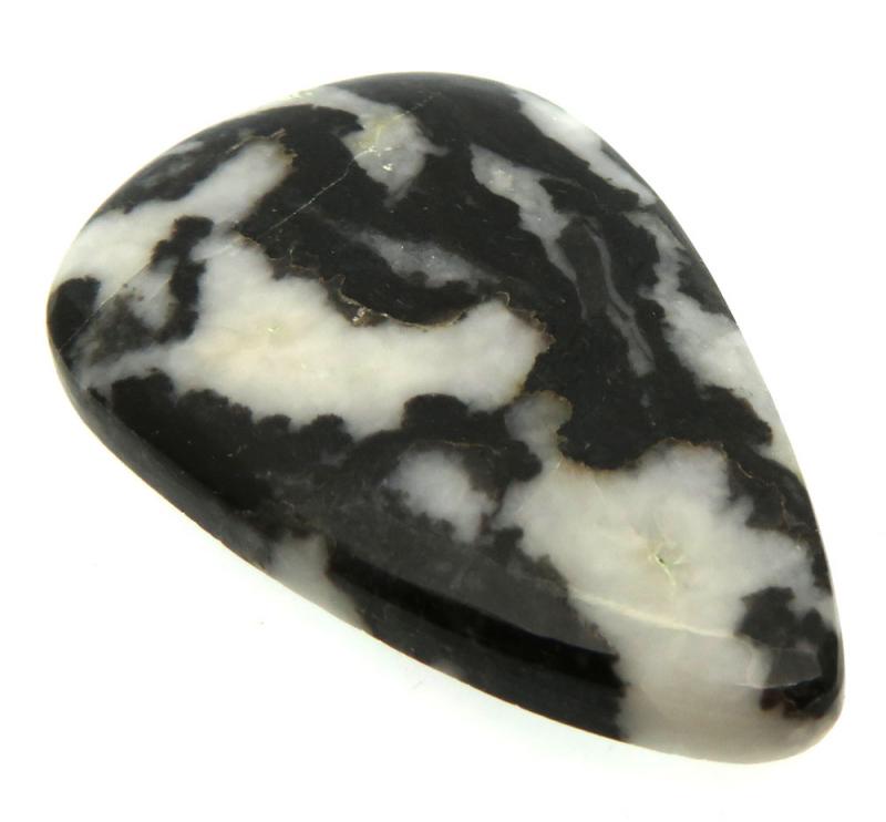 Teardrop 40x26mm White Buffalo Turquoise Cabochon 19