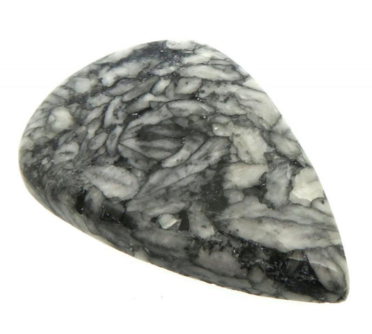 Teardrop 42x28mm Pinolith Cabochon 42