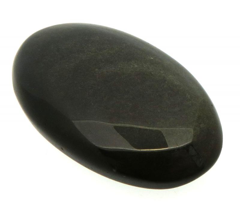 Oval 37x22mm Gold Sheen Obsidian Cabochon 17