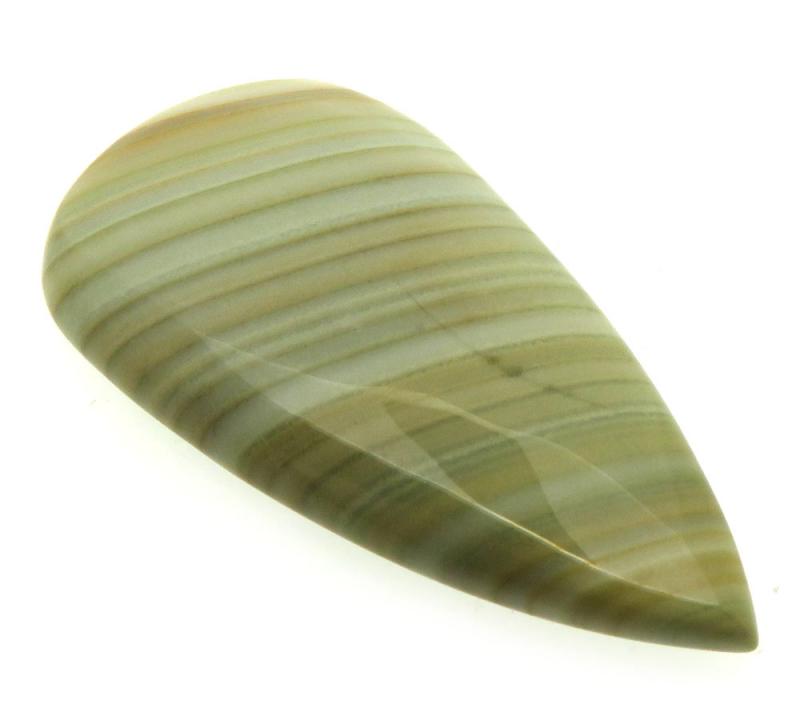 Teardrop 39x20mm Saturn Chalcedony Cabochon 10