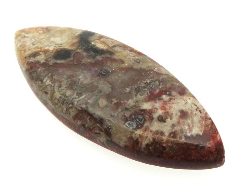 Marquise 45x18mm Natural Crazy Lace Agate Cabochon 05