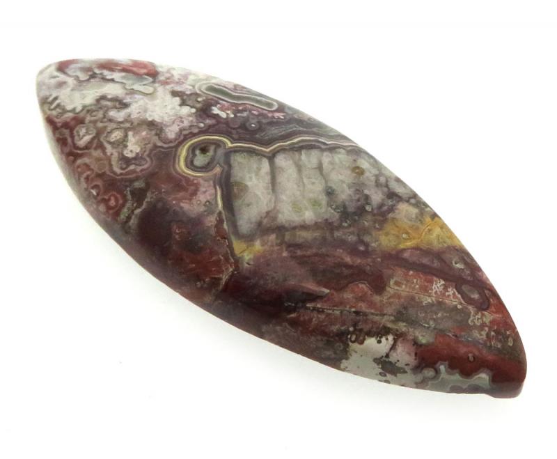 Marquise 43x16mm Natural Crazy Lace Agate Cabochon 10