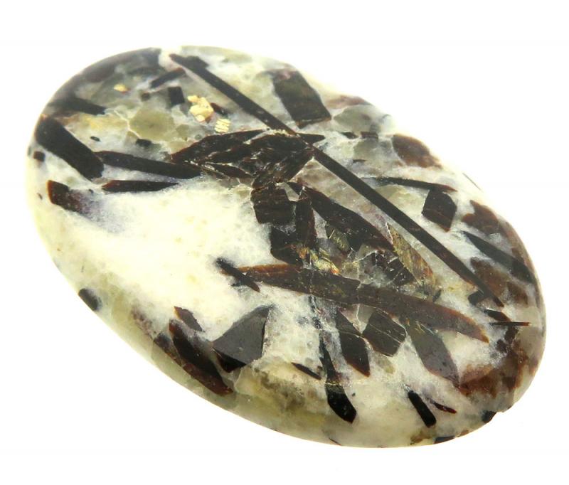 Oval 43x28mm Astrophyllite Cabochon 01