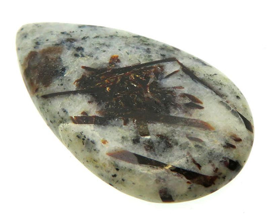 Teardrop 42x23mm Astrophyllite Cabochon 13